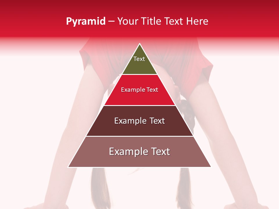 A Little Girl Doing A Handstand On Her Head PowerPoint Template