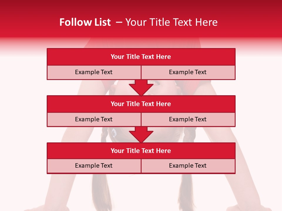 A Little Girl Doing A Handstand On Her Head PowerPoint Template