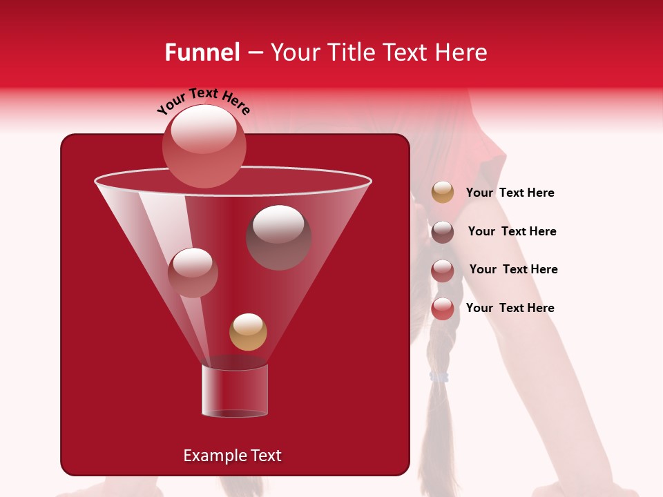 A Little Girl Doing A Handstand On Her Head PowerPoint Template