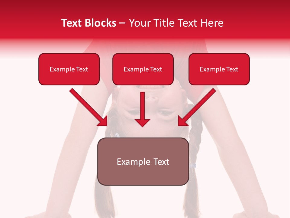 A Little Girl Doing A Handstand On Her Head PowerPoint Template