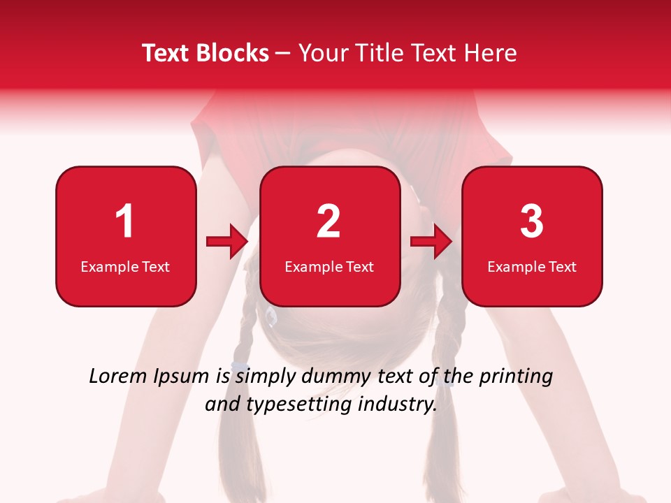 A Little Girl Doing A Handstand On Her Head PowerPoint Template