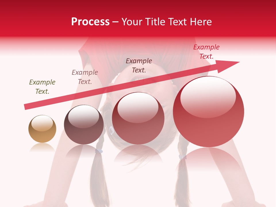 A Little Girl Doing A Handstand On Her Head PowerPoint Template