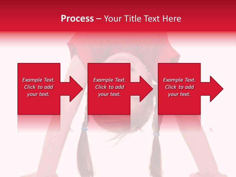 A Little Girl Doing A Handstand On Her Head PowerPoint Template