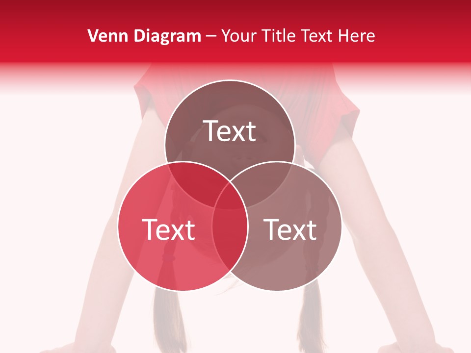 A Little Girl Doing A Handstand On Her Head PowerPoint Template