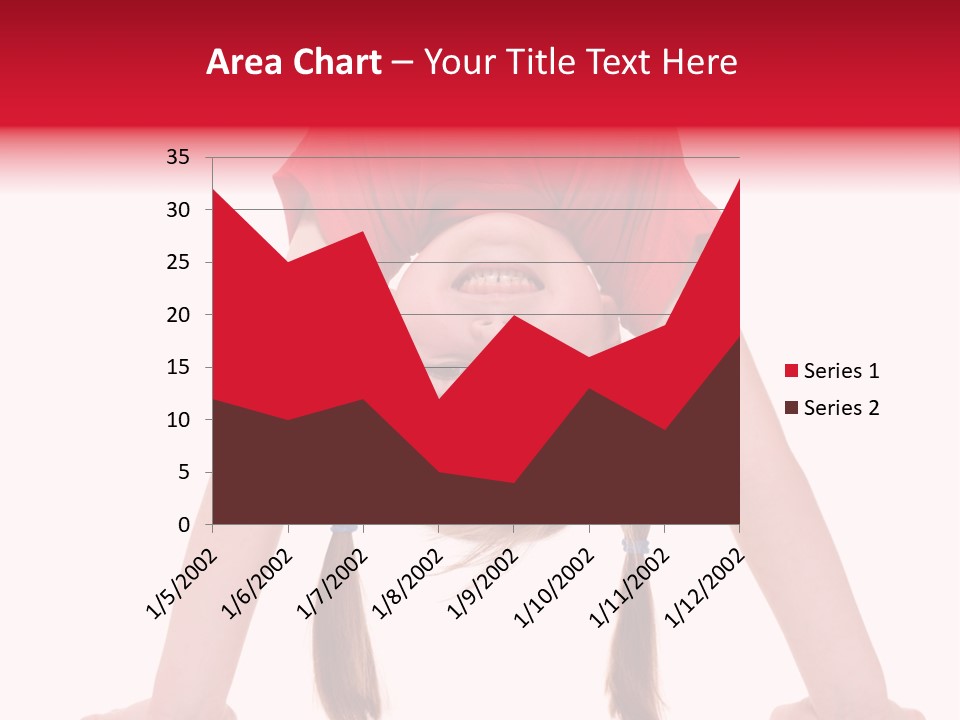 A Little Girl Doing A Handstand On Her Head PowerPoint Template