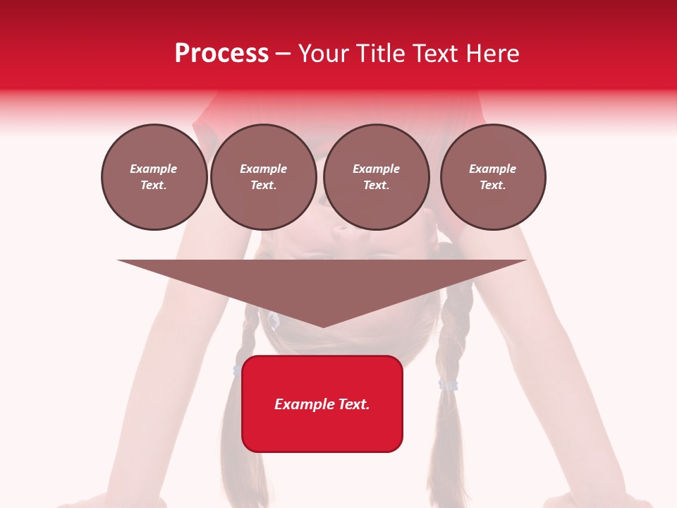 A Little Girl Doing A Handstand On Her Head PowerPoint Template