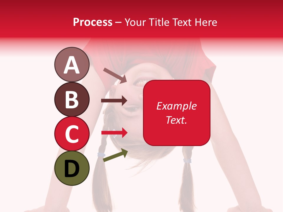 A Little Girl Doing A Handstand On Her Head PowerPoint Template