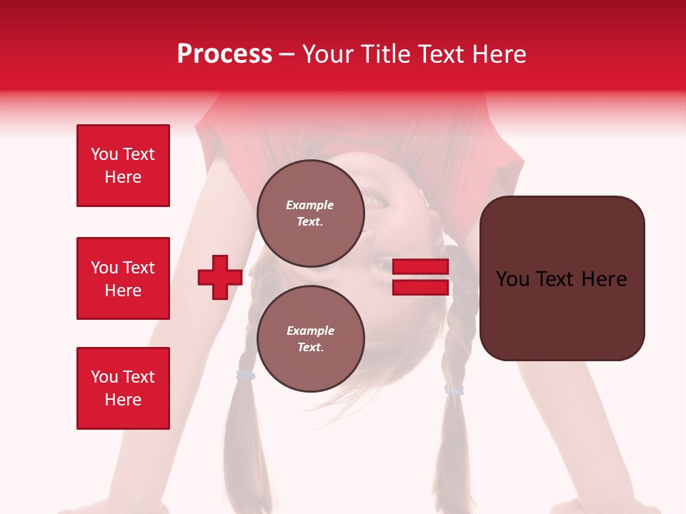 A Little Girl Doing A Handstand On Her Head PowerPoint Template