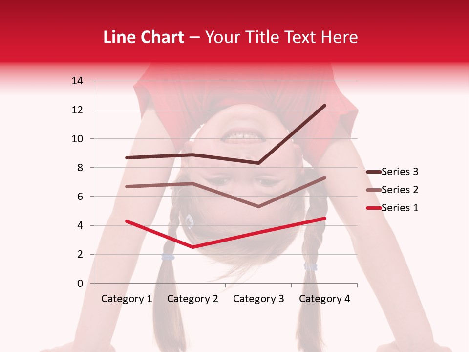 A Little Girl Doing A Handstand On Her Head PowerPoint Template