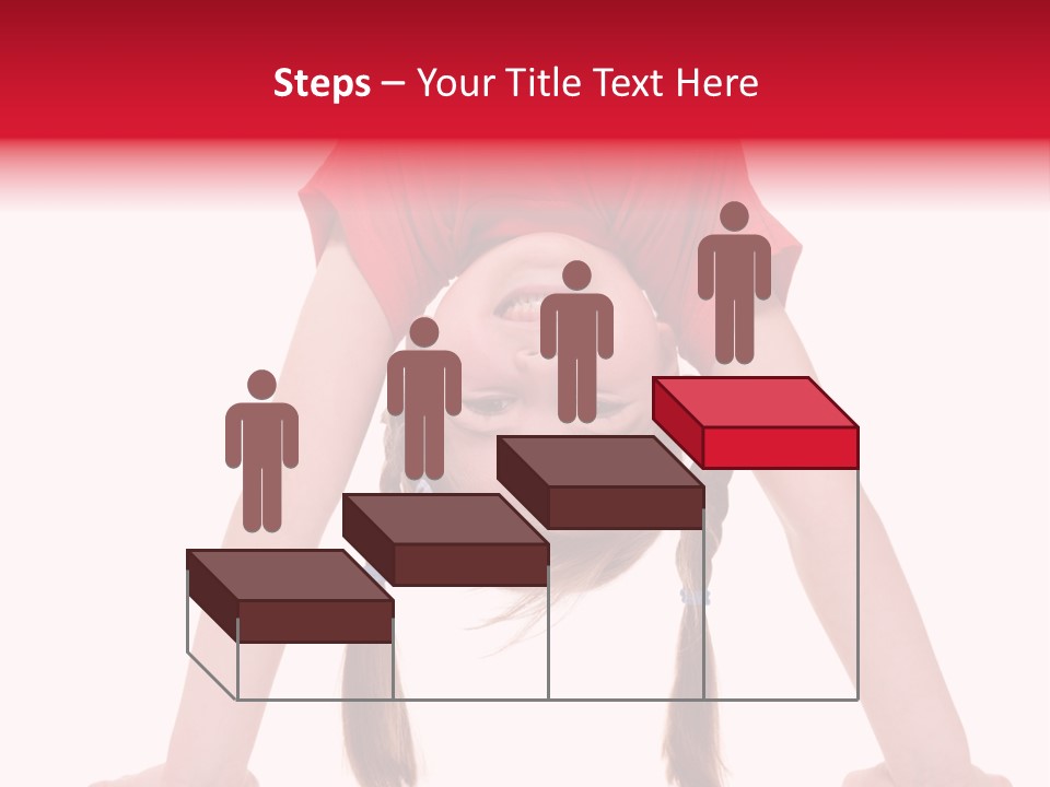 A Little Girl Doing A Handstand On Her Head PowerPoint Template