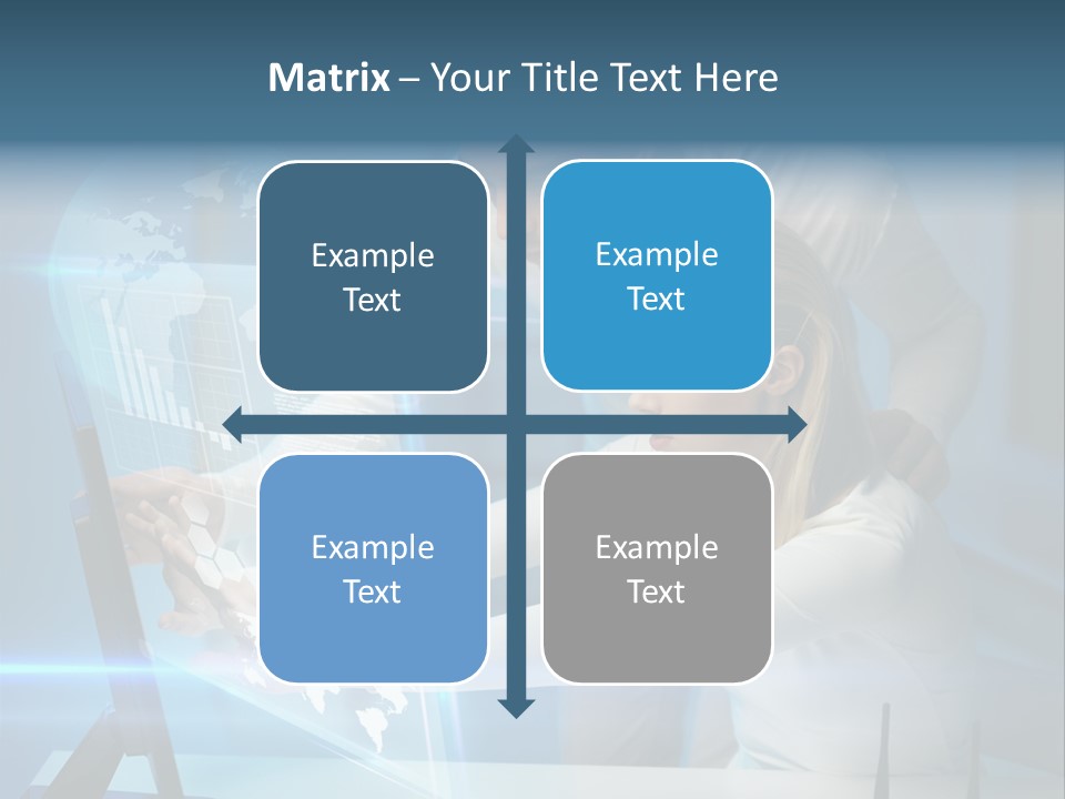 University Blue Screen PowerPoint Template