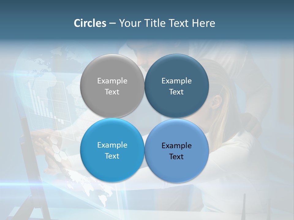 University Blue Screen PowerPoint Template