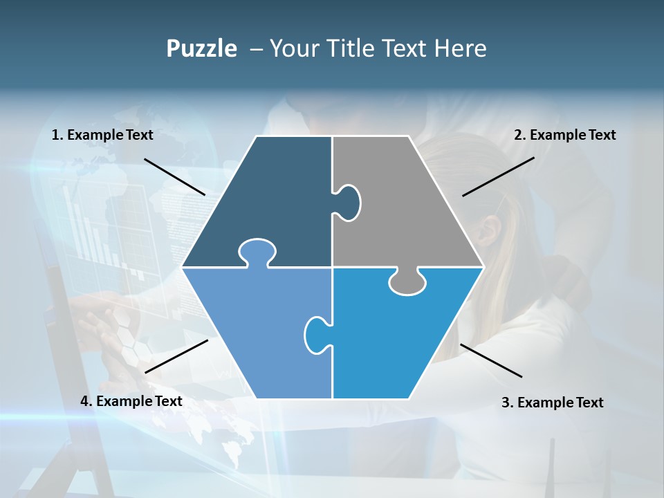 University Blue Screen PowerPoint Template