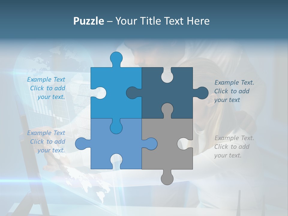 University Blue Screen PowerPoint Template