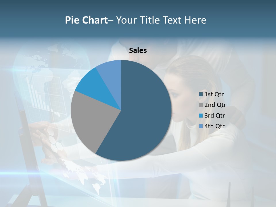 University Blue Screen PowerPoint Template