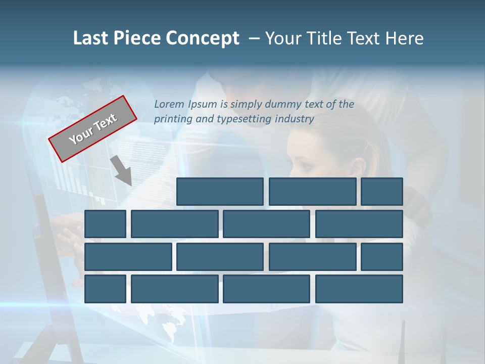 University Blue Screen PowerPoint Template