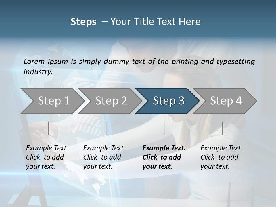 University Blue Screen PowerPoint Template
