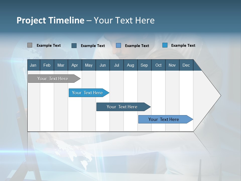 University Blue Screen PowerPoint Template