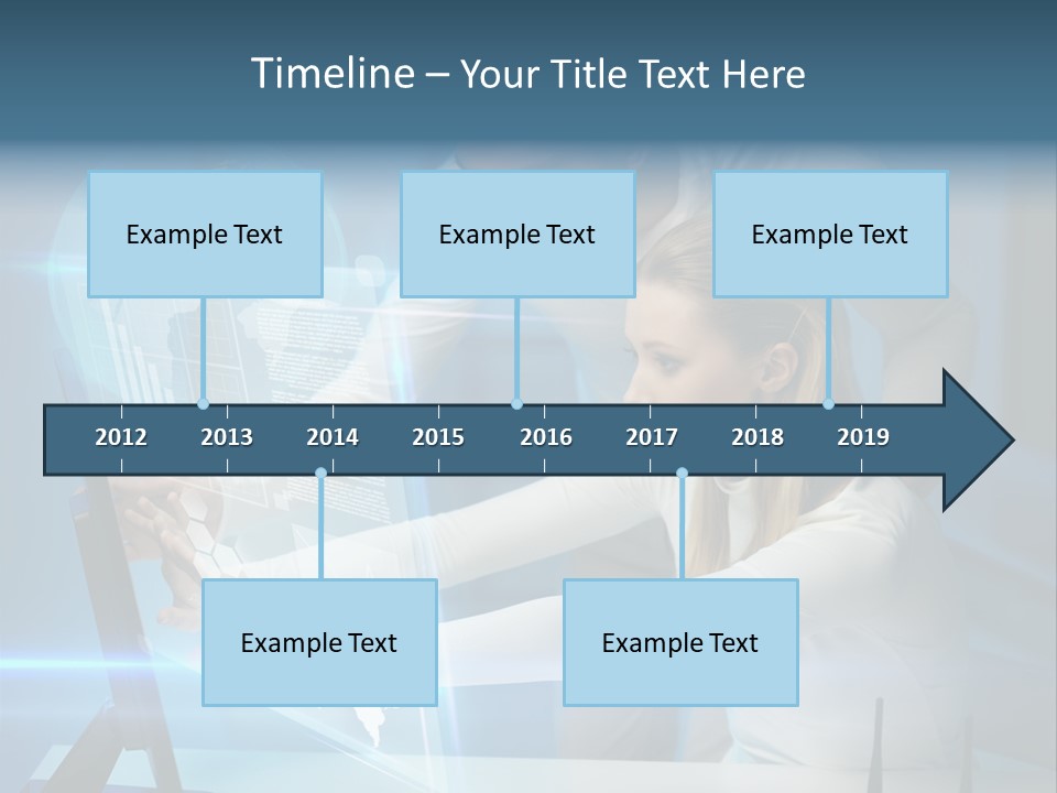 University Blue Screen PowerPoint Template