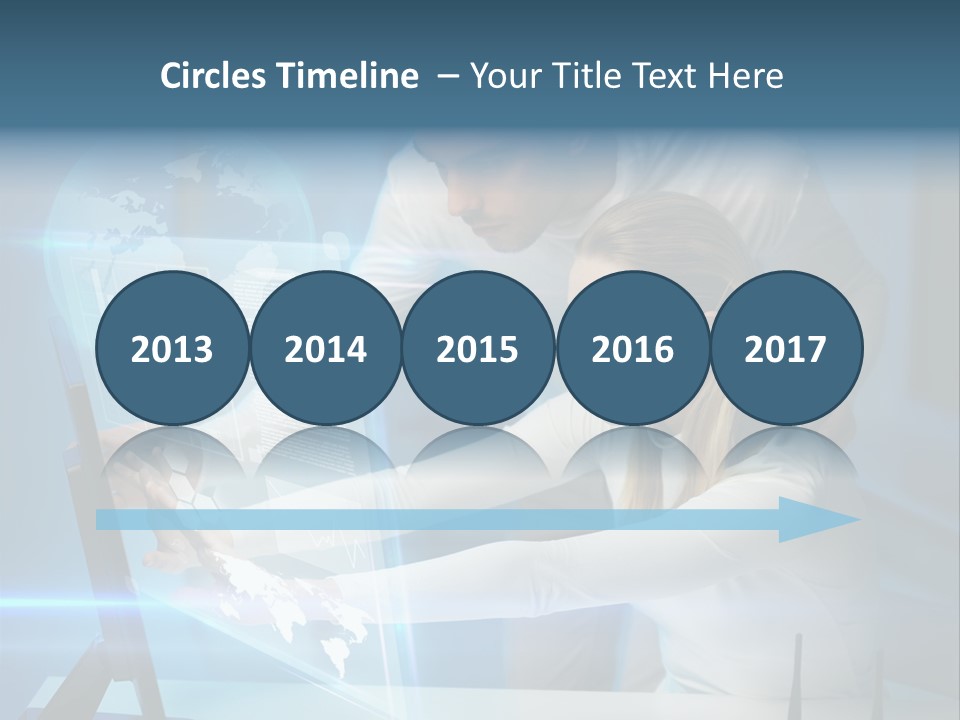 University Blue Screen PowerPoint Template