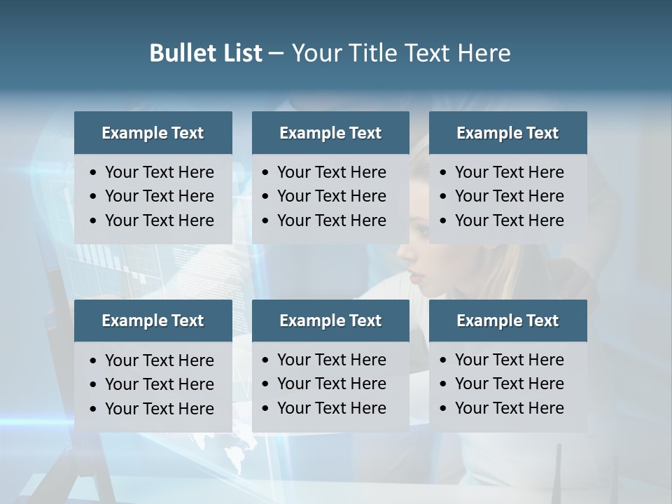 University Blue Screen PowerPoint Template