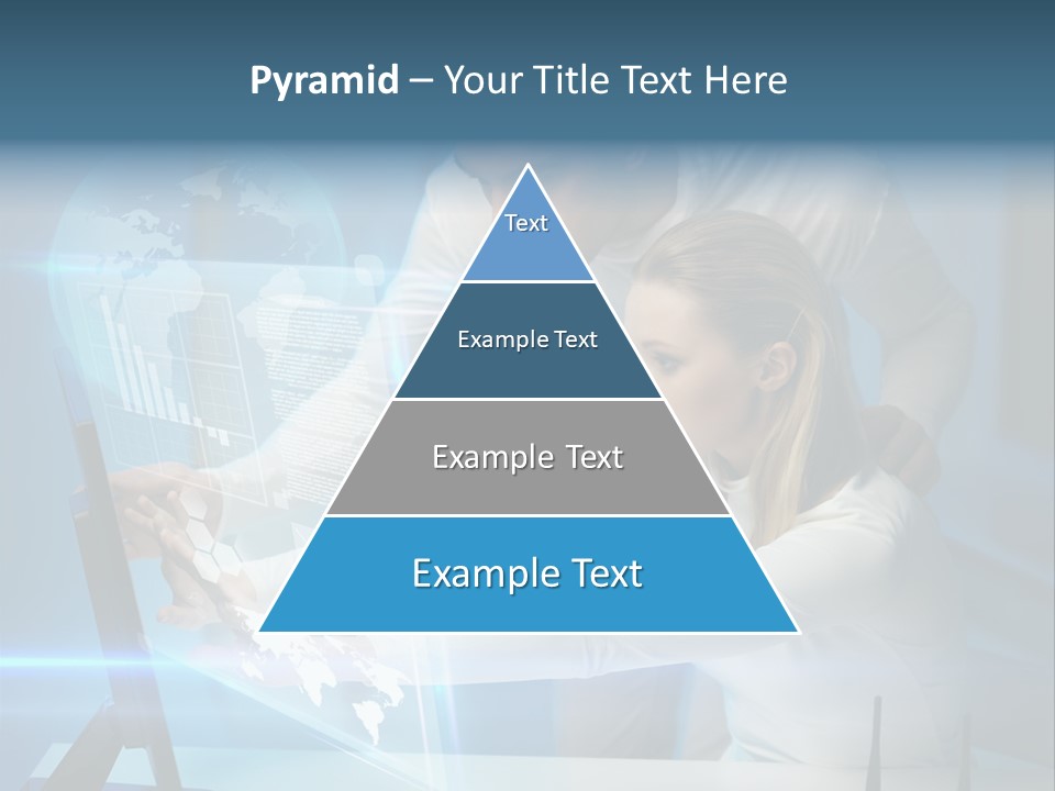 University Blue Screen PowerPoint Template