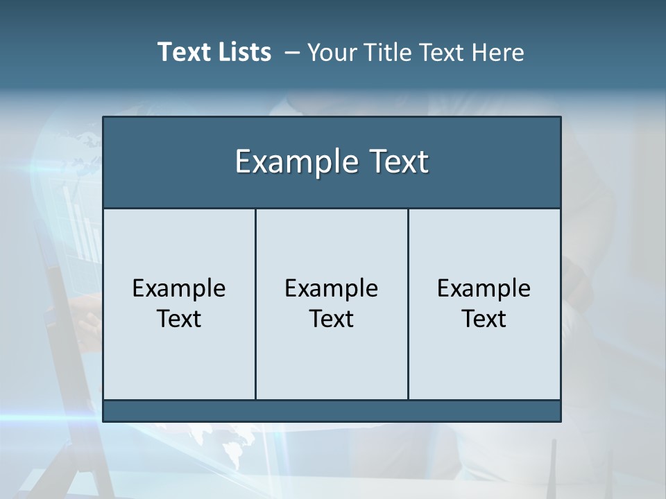University Blue Screen PowerPoint Template