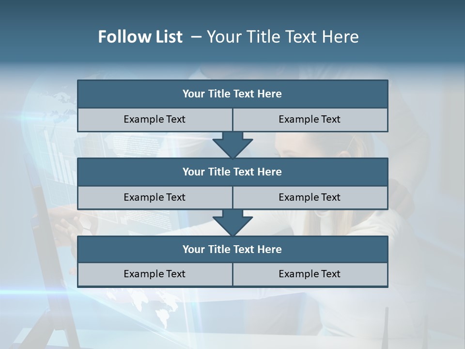 University Blue Screen PowerPoint Template