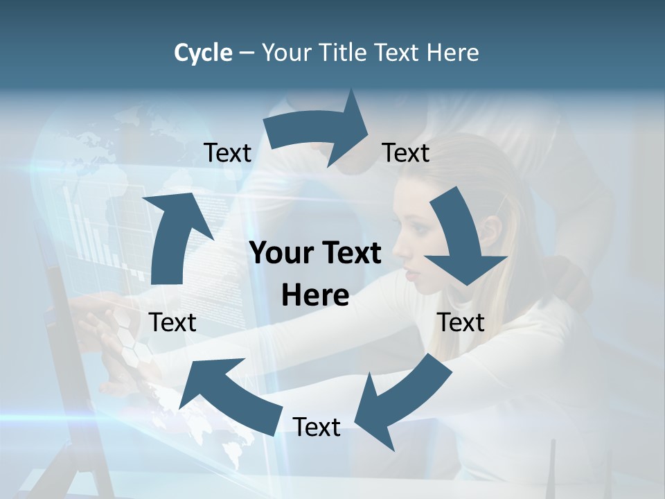 University Blue Screen PowerPoint Template