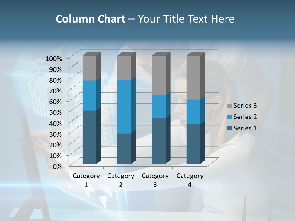 University Blue Screen PowerPoint Template