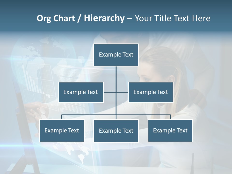 University Blue Screen PowerPoint Template