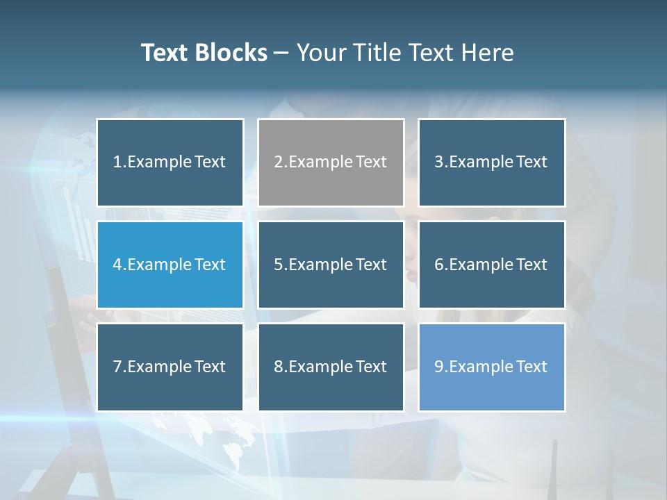 University Blue Screen PowerPoint Template