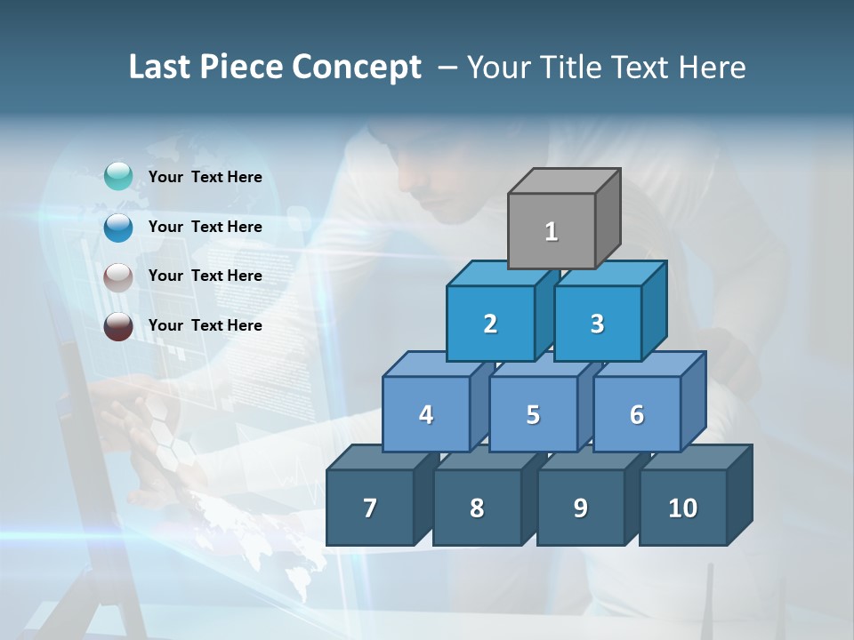 University Blue Screen PowerPoint Template