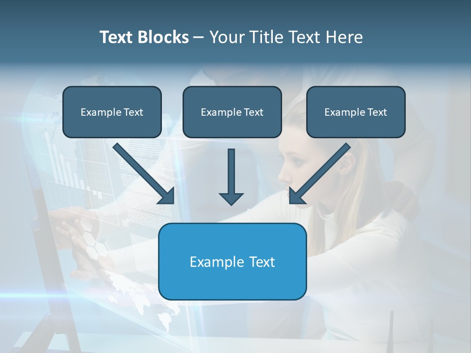 University Blue Screen PowerPoint Template