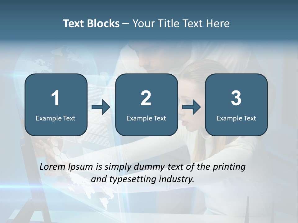 University Blue Screen PowerPoint Template