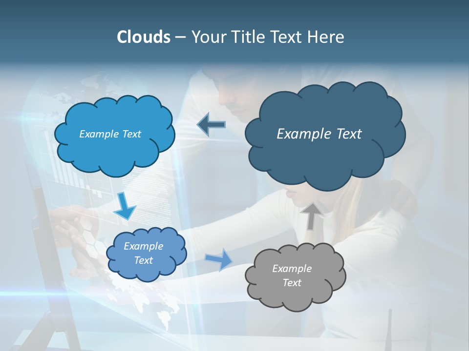 University Blue Screen PowerPoint Template