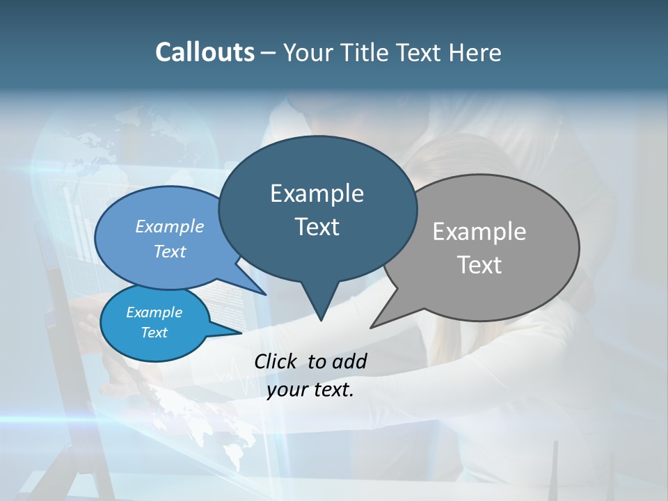 University Blue Screen PowerPoint Template