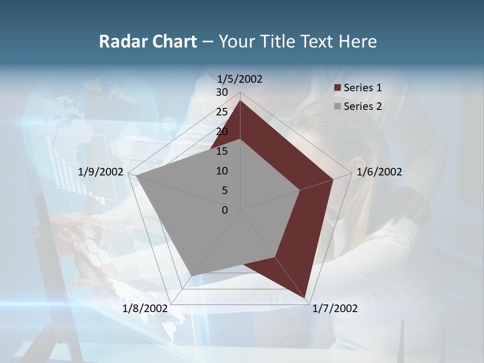 University Blue Screen PowerPoint Template