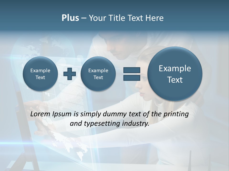 University Blue Screen PowerPoint Template