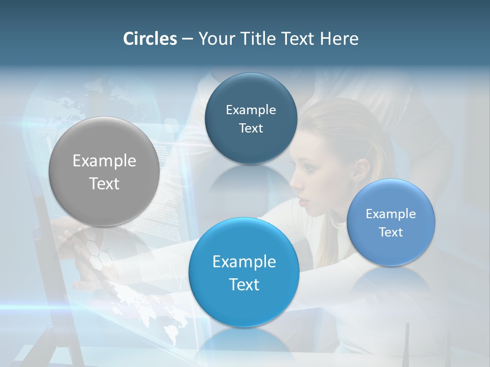 University Blue Screen PowerPoint Template