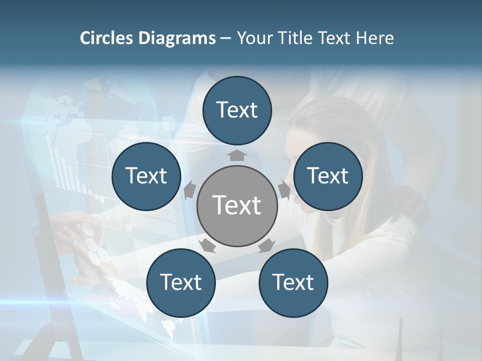 University Blue Screen PowerPoint Template