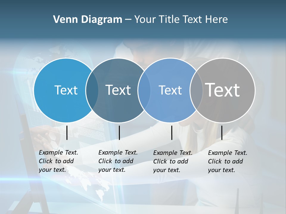 University Blue Screen PowerPoint Template