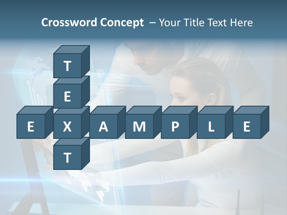 University Blue Screen PowerPoint Template