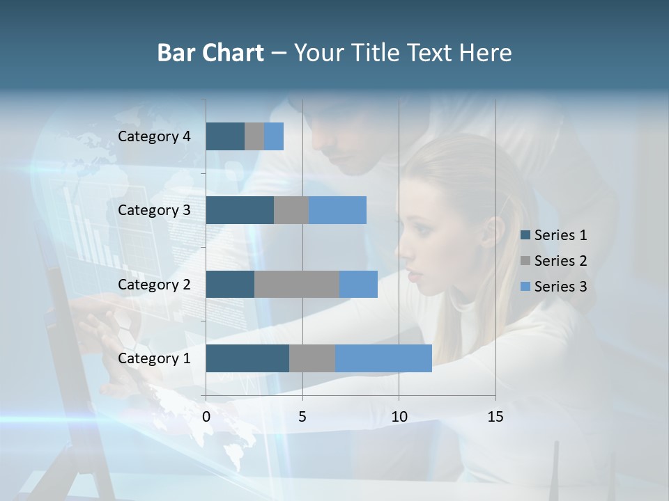 University Blue Screen PowerPoint Template