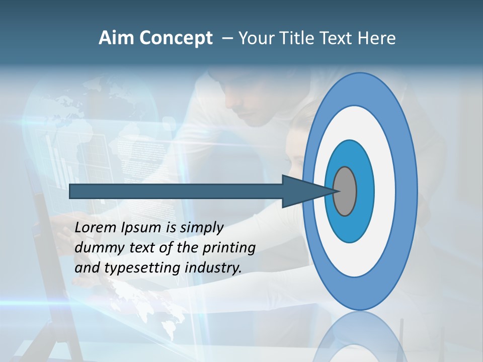 University Blue Screen PowerPoint Template