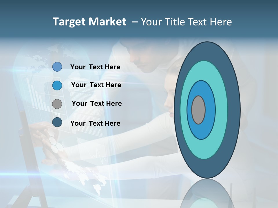 University Blue Screen PowerPoint Template