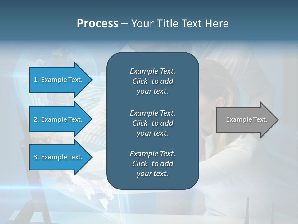 University Blue Screen PowerPoint Template
