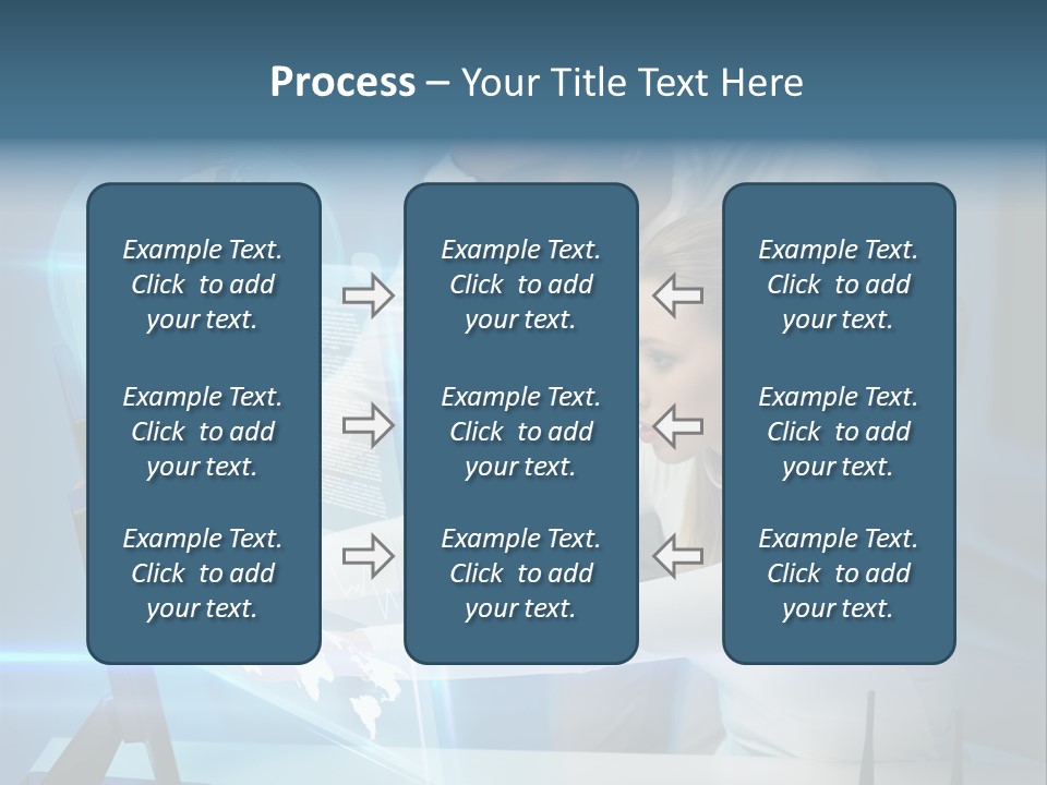 University Blue Screen PowerPoint Template