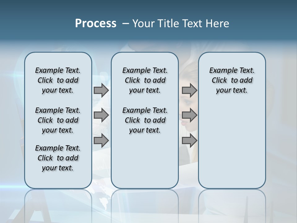 University Blue Screen PowerPoint Template