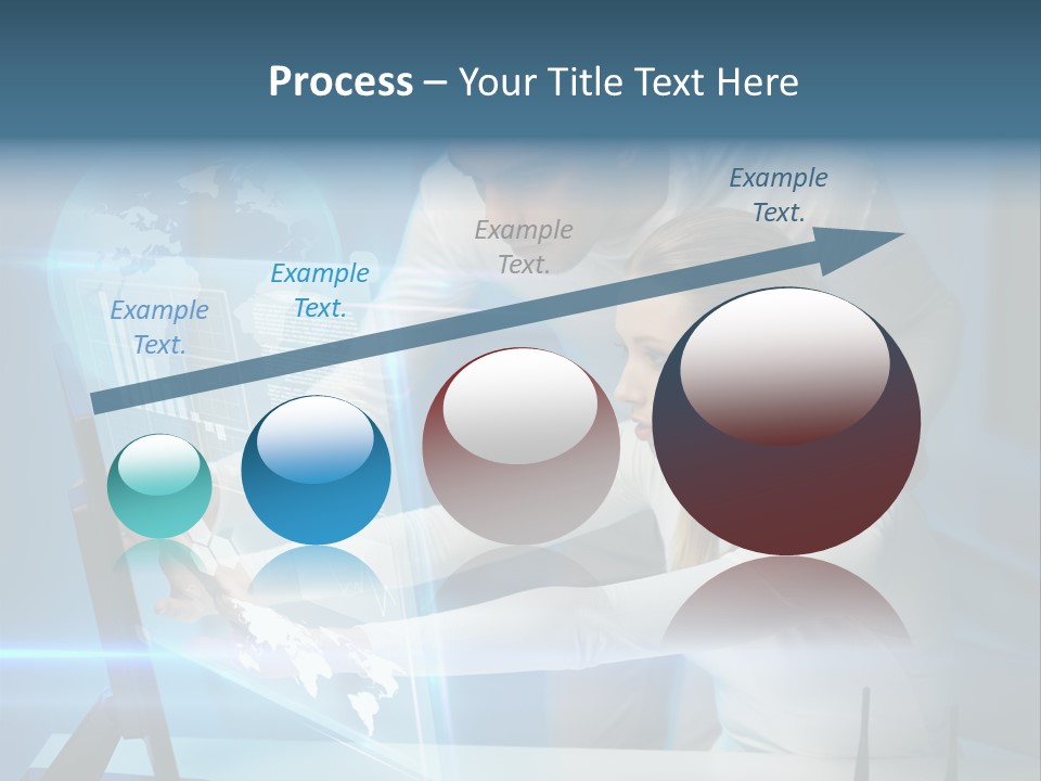 University Blue Screen PowerPoint Template